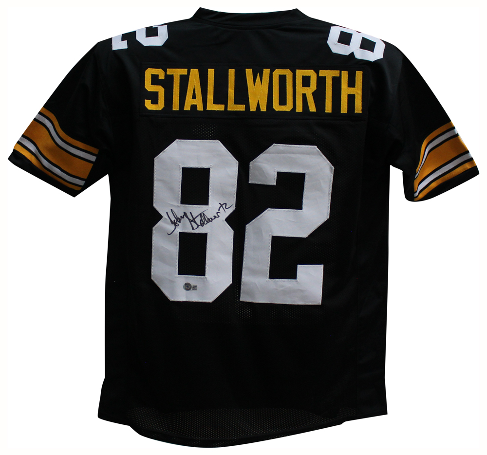 John Stallworth Autographed/Signed Pro Style Black XL Jersey Beckett