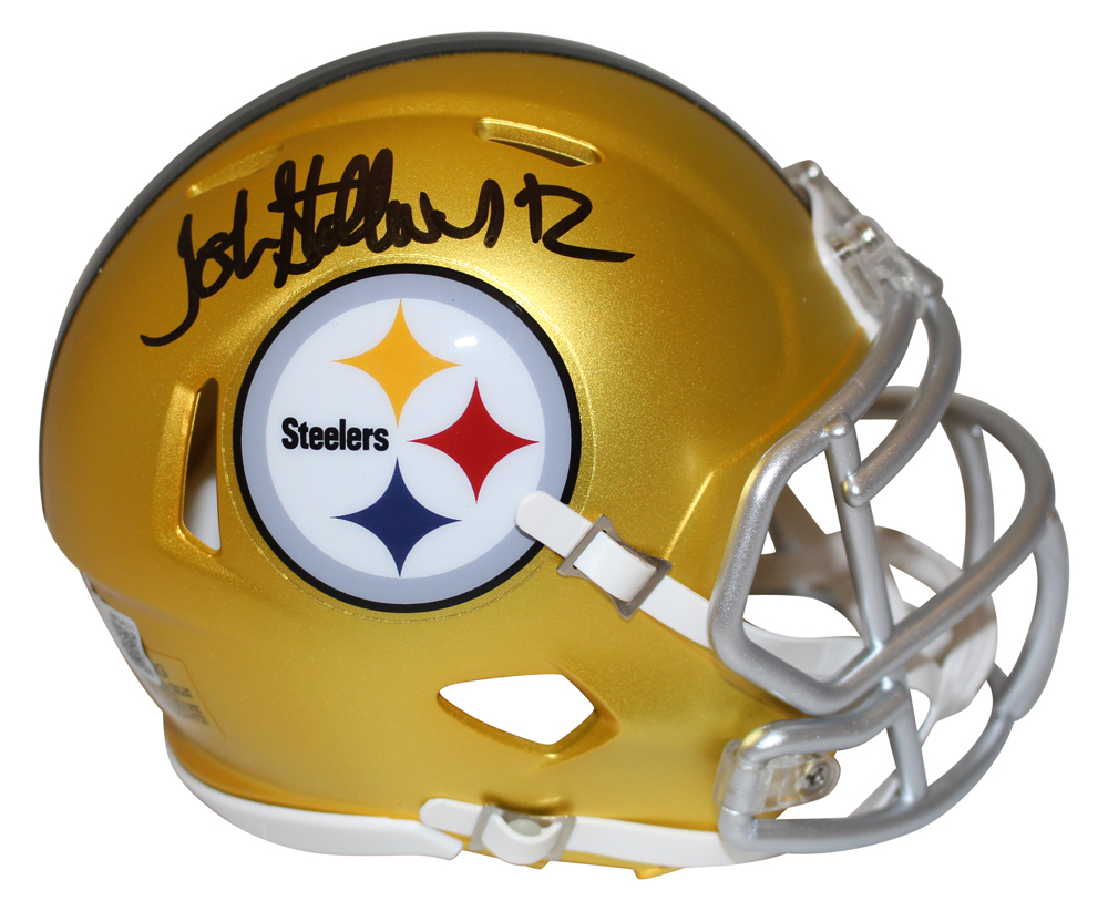 John Stallworth Signed Pittsburgh Steelers Blaze Mini Helmet Beckett