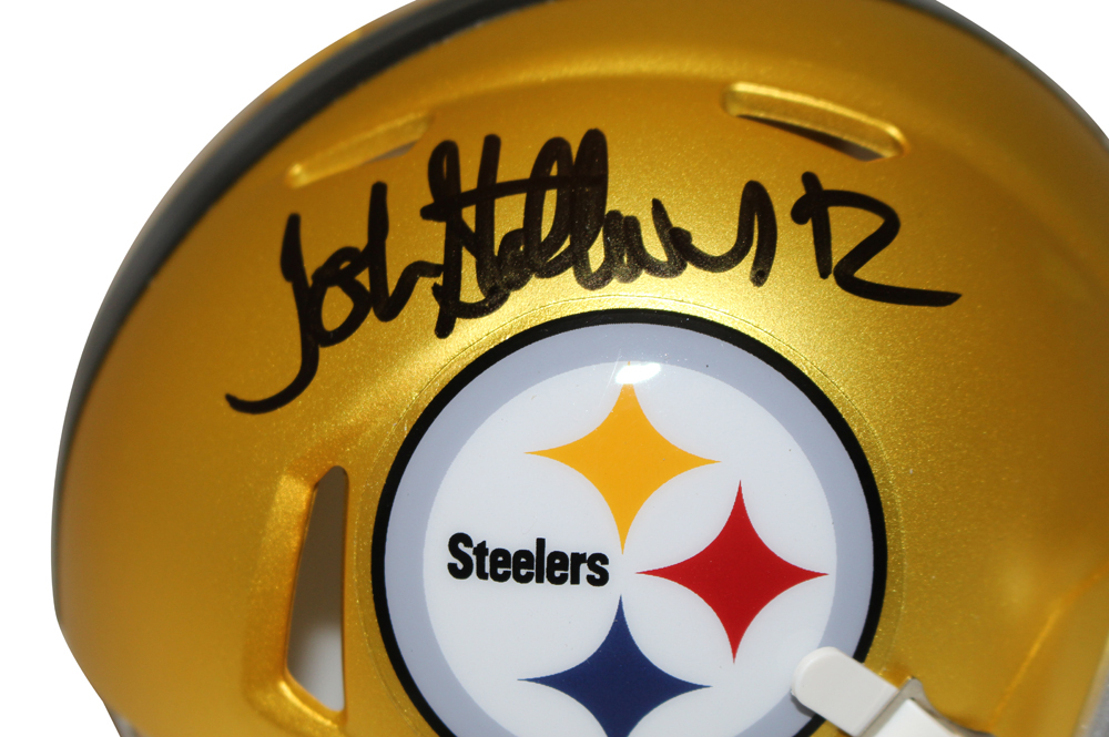 John Stallworth Signed Pittsburgh Steelers Blaze Mini Helmet Beckett