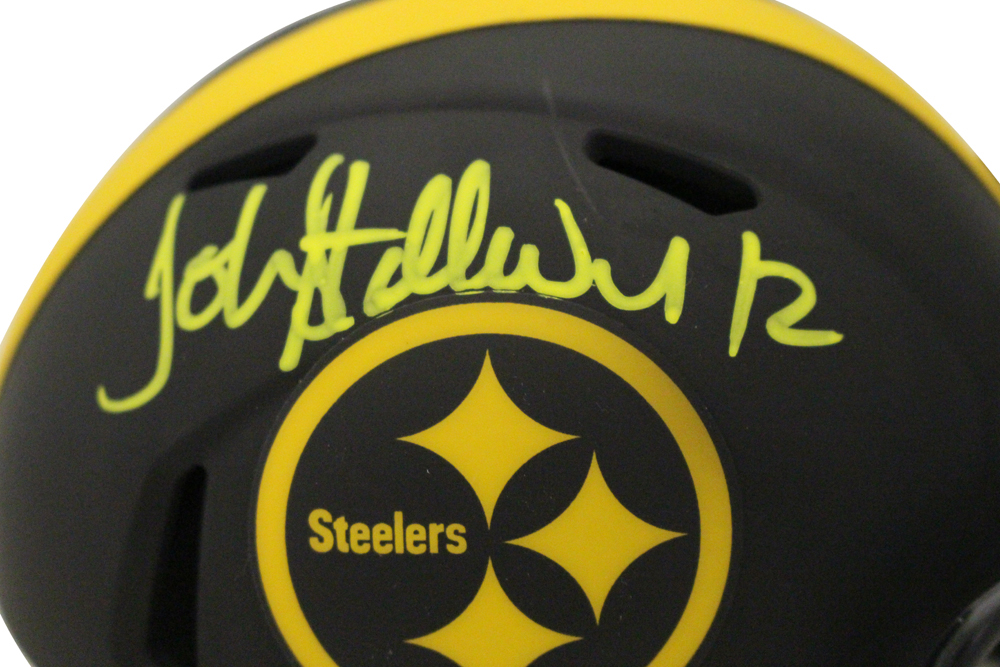 John Stallworth Signed Pittsburgh Steelers Eclipse Mini Helmet Beckett