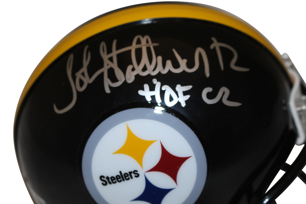 John Stallworth Signed Pittsburgh Steelers VSR4 Mini Helmet HOF Beckett