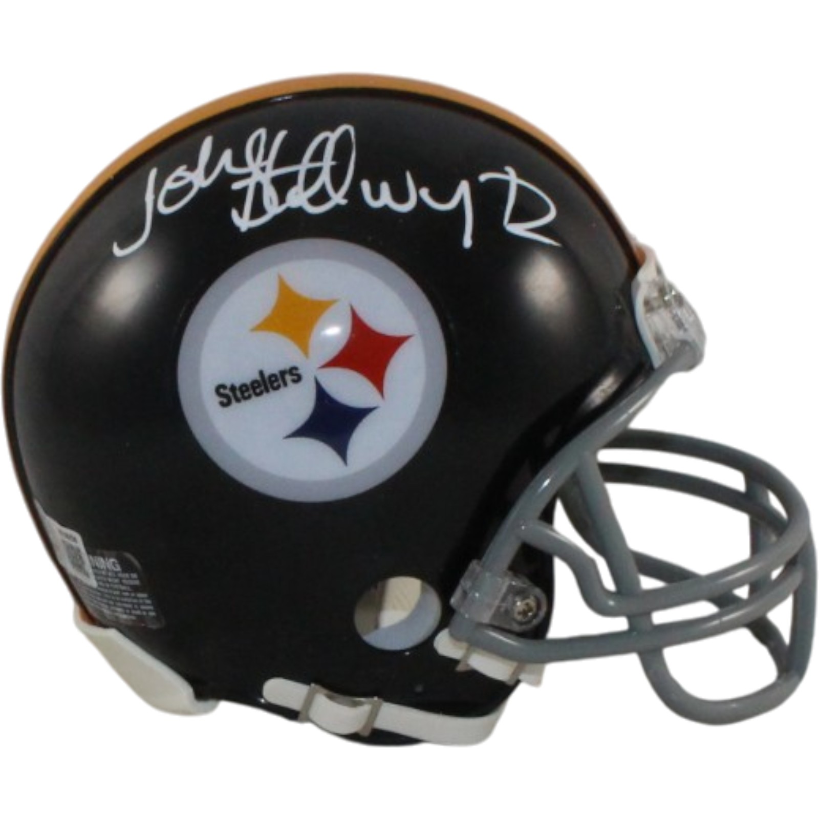 John Stallworth Signed Pittsburgh Steelers VSR4 TB Mini Helmet Beckett 57161