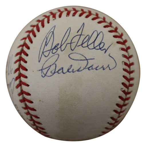 Willie Stargell & Bob Feller Signed National League Baseball +6 Sigs JSA 13325
