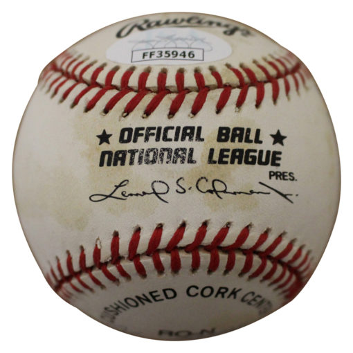 Willie Stargell & Bob Feller Signed National League Baseball +6 Sigs JSA 13325
