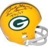Bart Starr Autographed Green Bay Packers 2Bar Mini Helmet Ice Bowl Tristar 26103