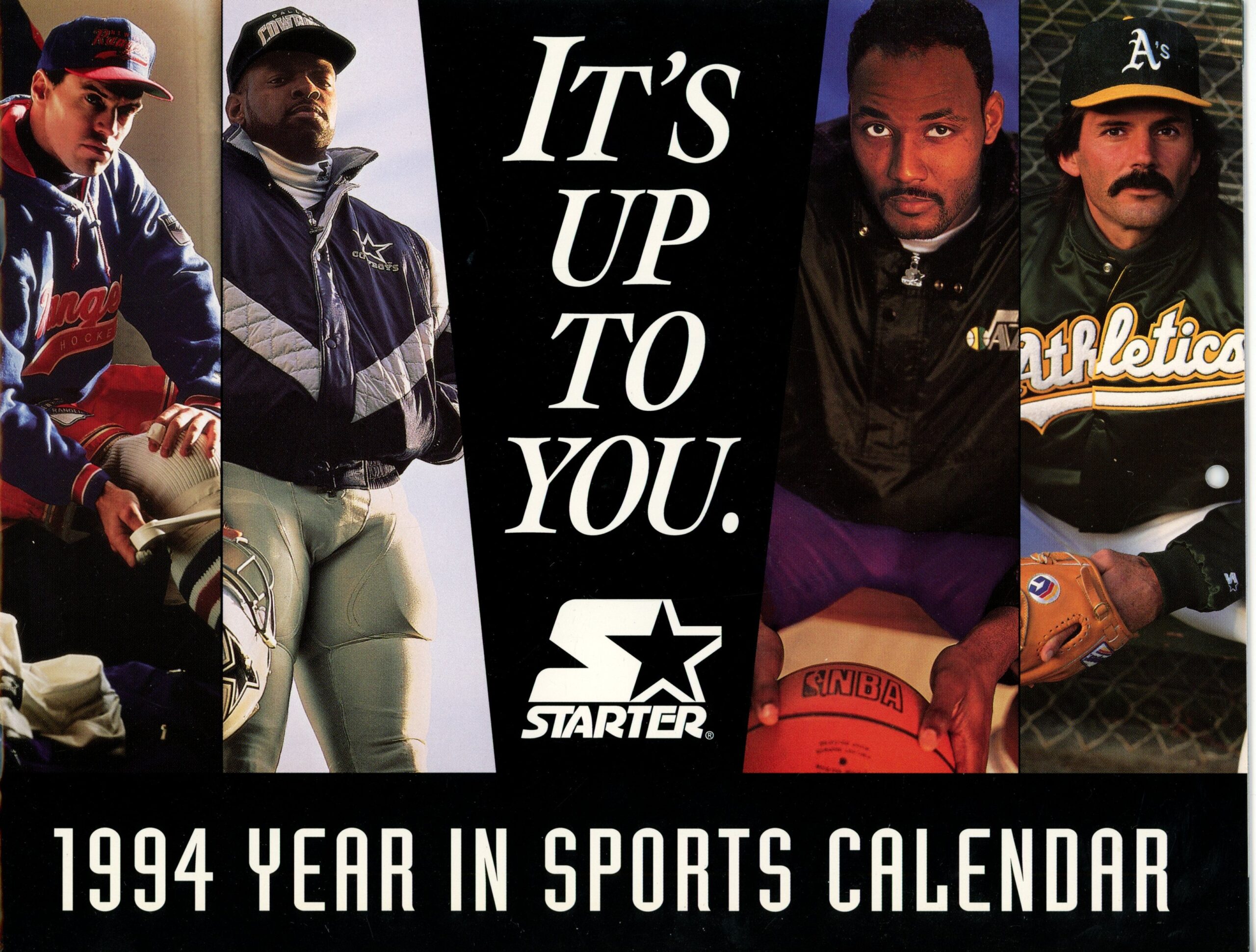 1994 Starter New Year In Sports Vintage Collectible Calendar 55907