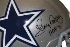 Roger Staubach & Tony Dorsett Signed Authentic Speed Helmet HOF Beckett