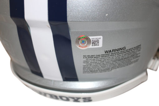 Roger Staubach & Tony Dorsett Signed Authentic Speed Helmet HOF Beckett