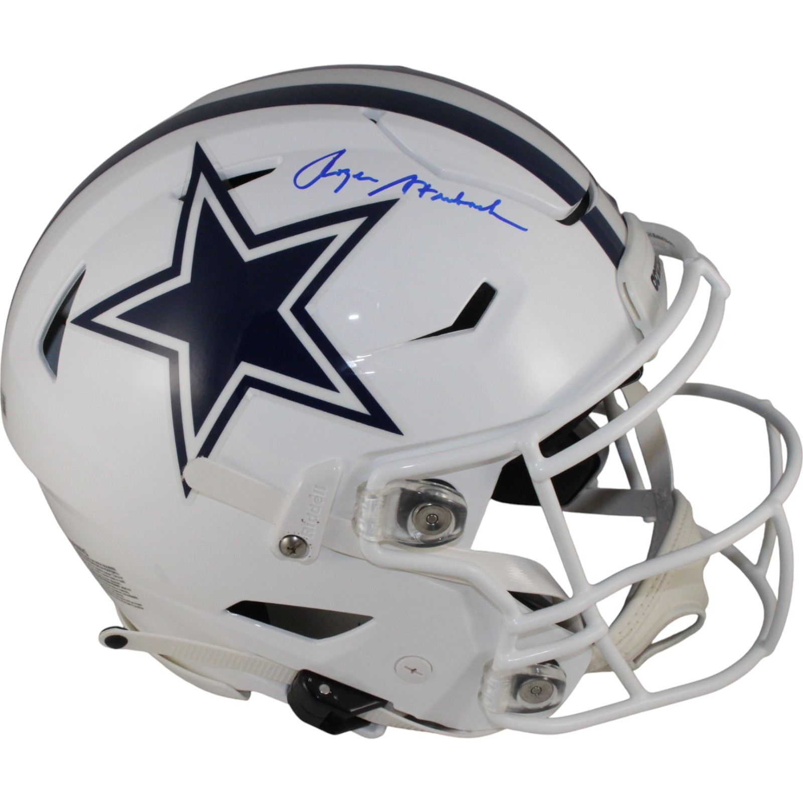 Roger Staubach Autographed Dallas Cowboys SpeedFlex 22 Alt Helmet Beckett 50065