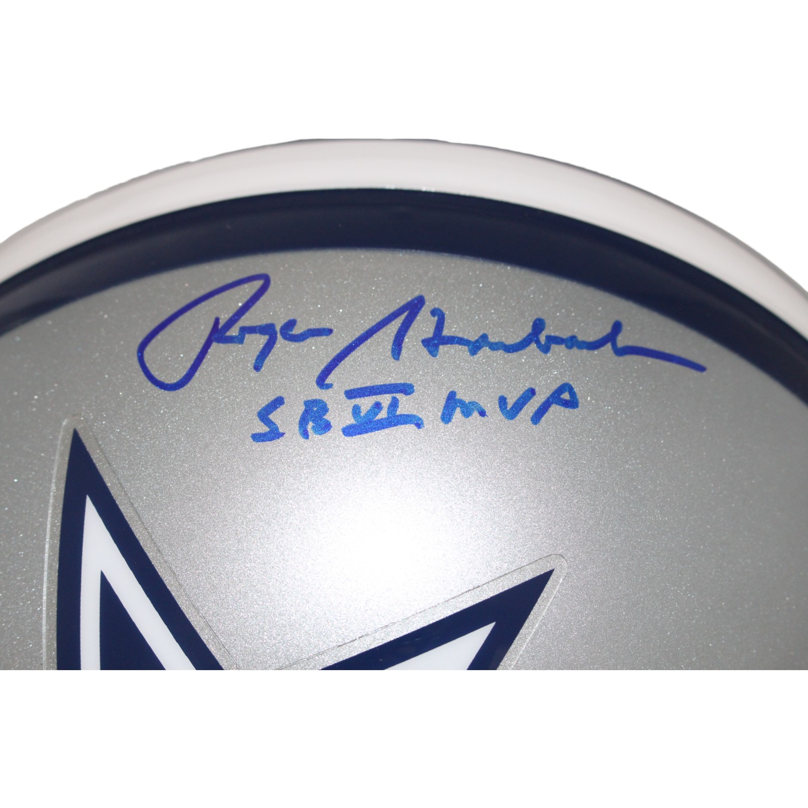 Roger Staubach Signed Dallas Cowboys Authentic VSR4 Helmet SB MVP BAS