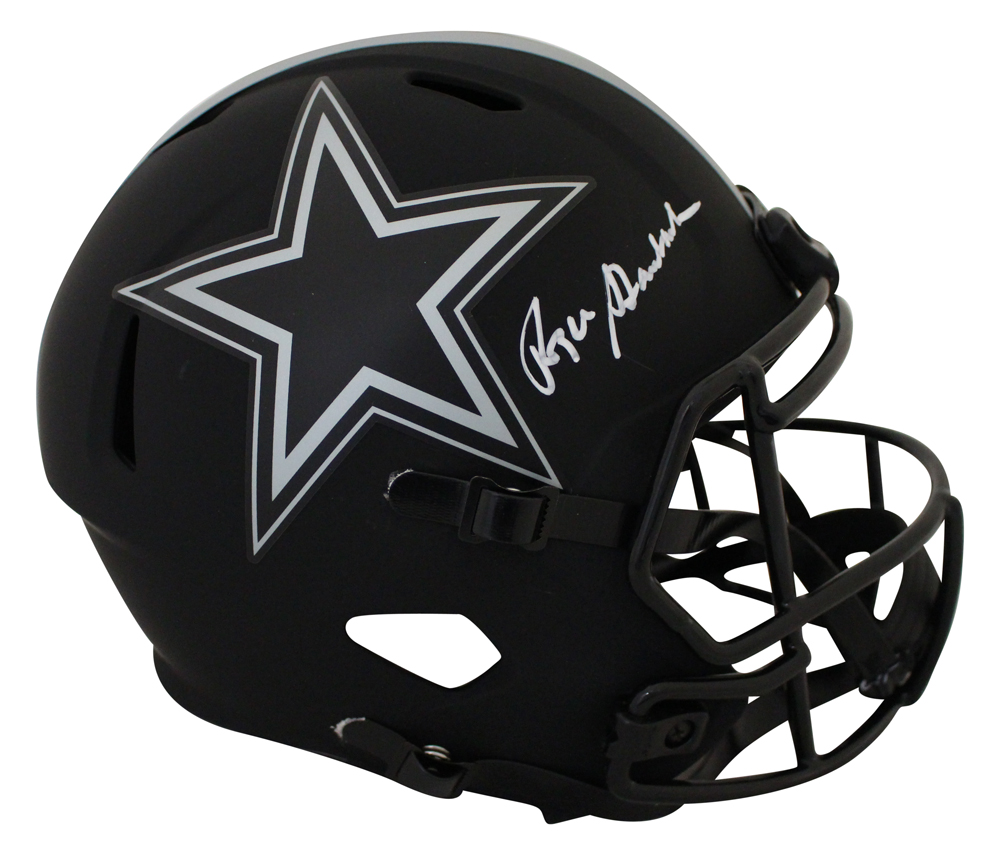 Roger Staubach Autographed Dallas Cowboys Eclipse Replica Helmet BAS 27449