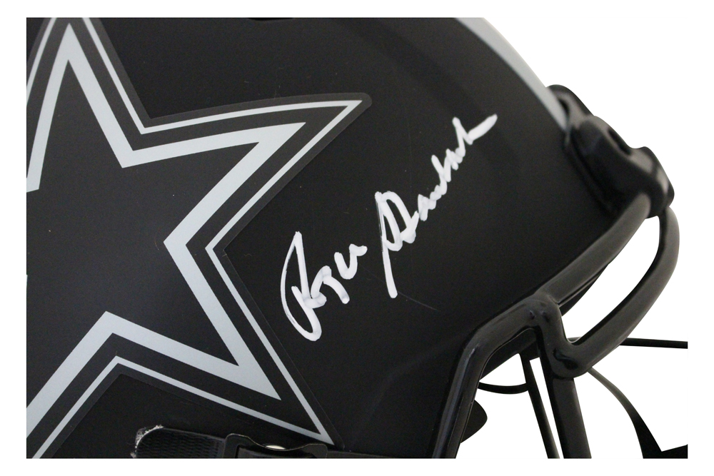Roger Staubach Autographed Dallas Cowboys Eclipse Replica Helmet BAS 27449