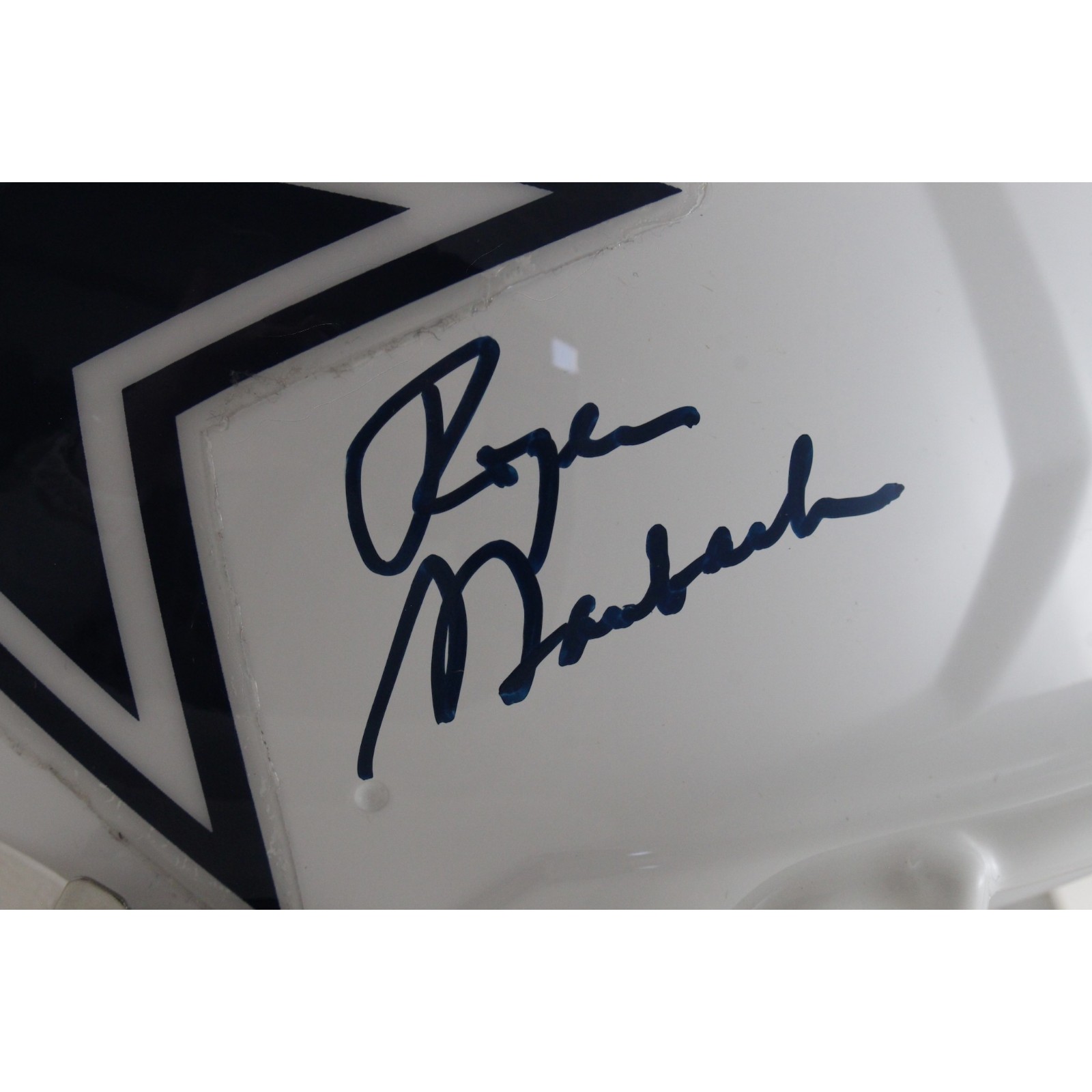 Roger Staubach Autographed Dallas Cowboys Authentic Alt Helmet Beckett W 55144