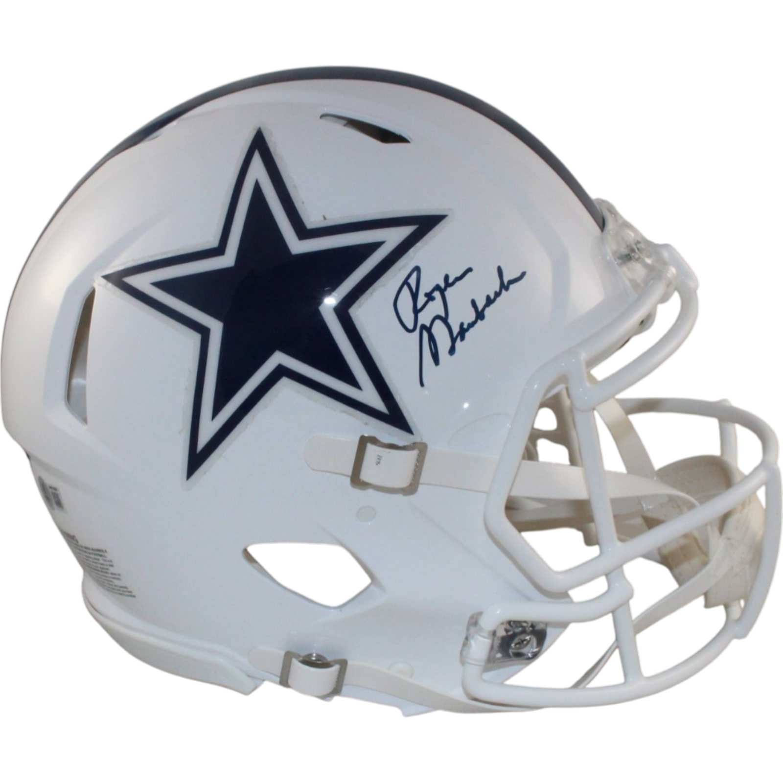 Roger Staubach Autographed Dallas Cowboys Authentic Alt Helmet Beckett W 55144 3 Roger Staubach Autographed Dallas Cowboys Authentic Alt Helmet Beckett W 55144