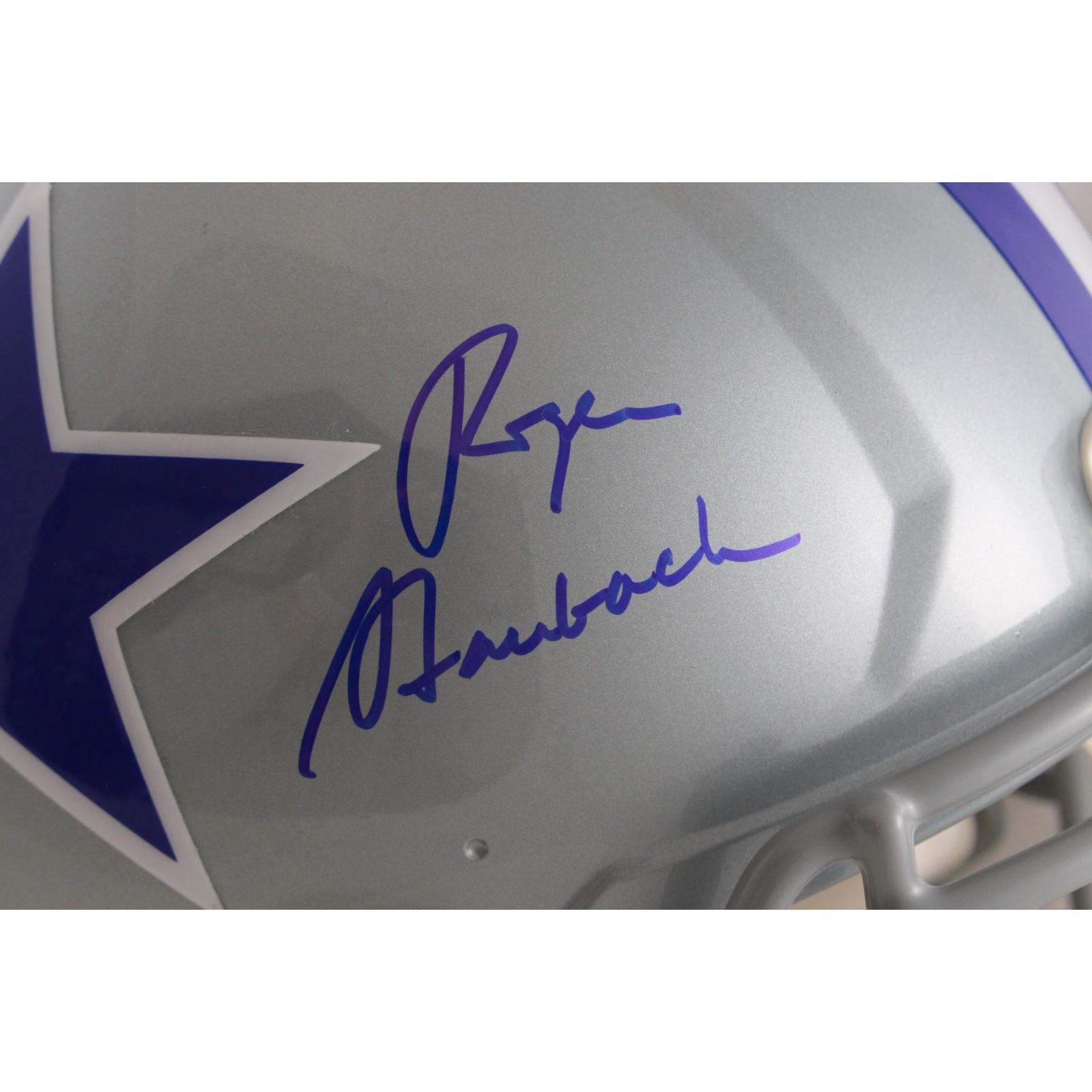 Roger Staubach Autographed Dallas Cowboys Authentic TB Helmet Beckett W 55146
