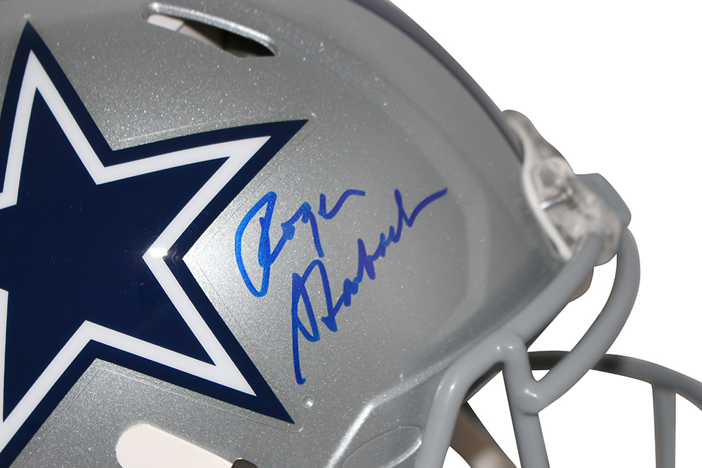 Roger Staubach Autographed Dallas Cowboys Authentic Speed Helmet BAS 32573