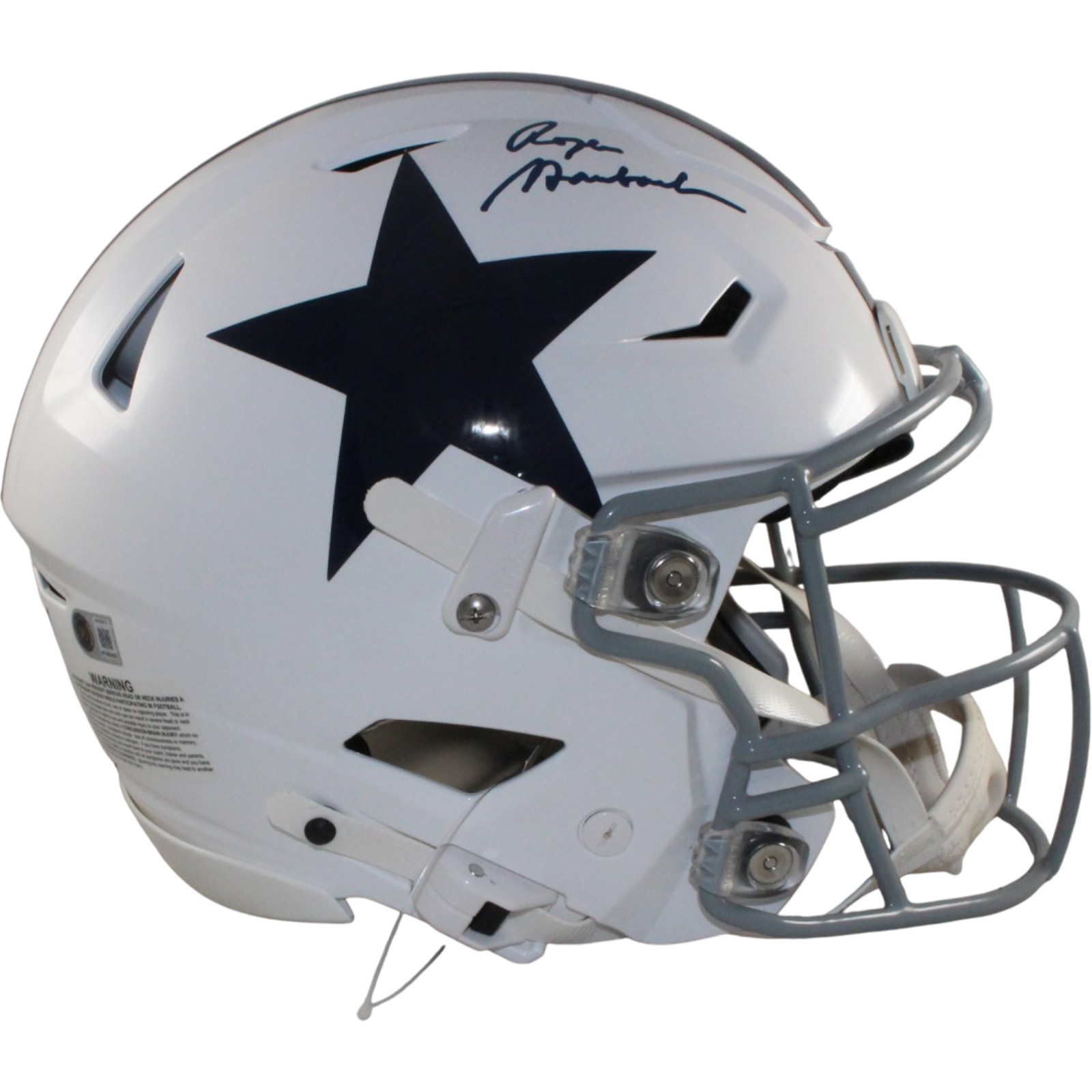 Roger Staubach Autographed Dallas Cowboys SpeedFlex TB Helmet Beckett 57304
