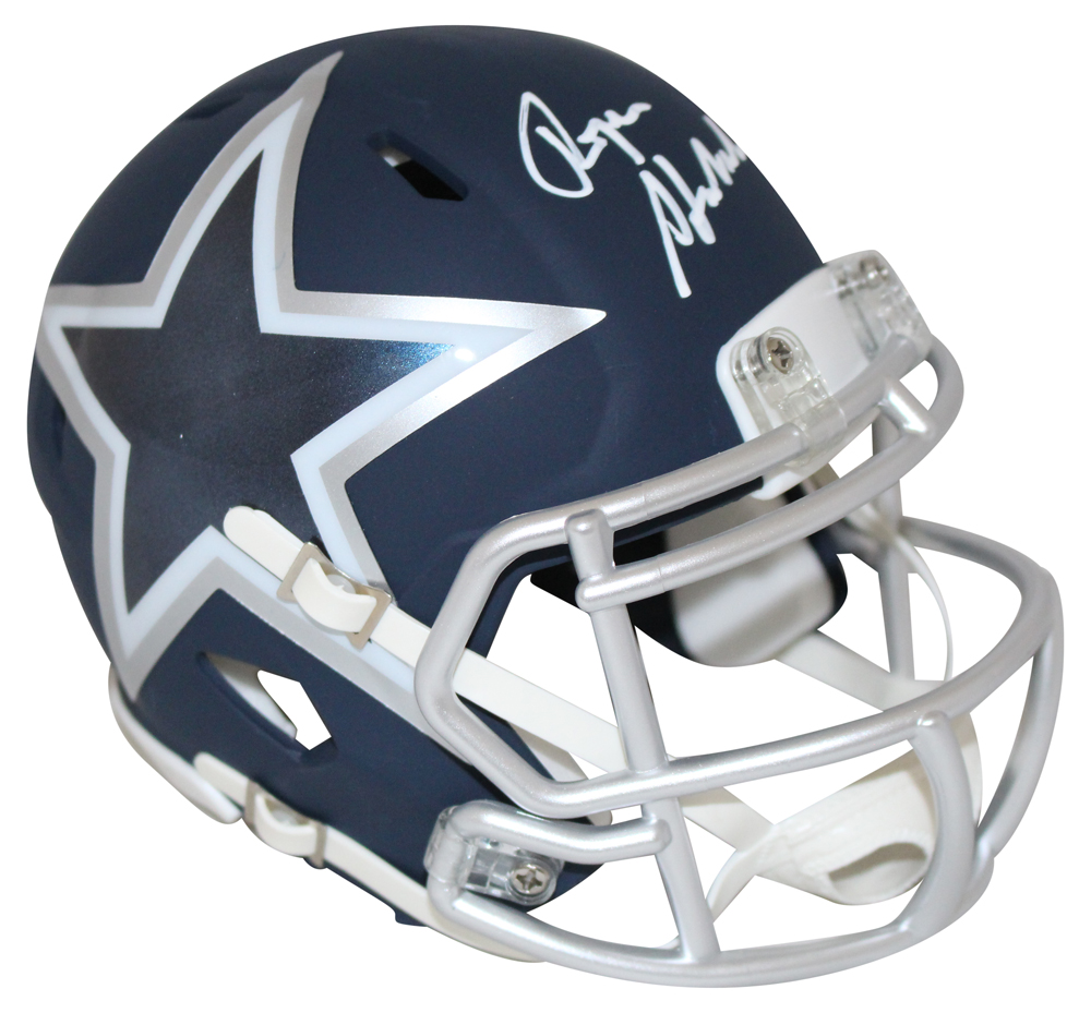Roger Staubach Autographed Dallas Cowboys AMP Mini Helmet BAS 27447