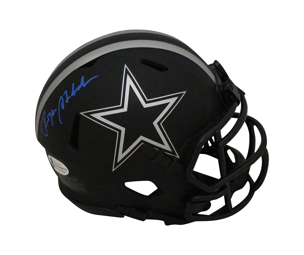Roger Staubach Autographed Dallas Cowboys Eclipse Mini Helmet BAS