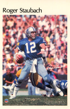 Roger Staubach Dallas Cowboys Mini Poster 47/50 Marketcom 46204