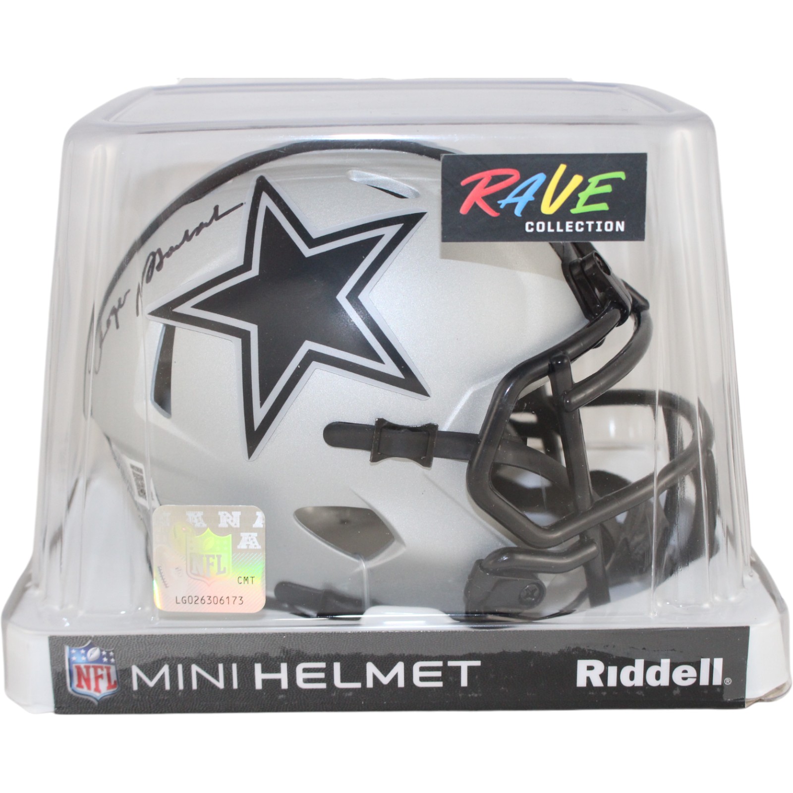 Roger Staubach Autographed Dallas Cowboys Mini Helmet Rave Beckett Witness 53207 5 Roger Staubach Autographed Dallas Cowboys Mini Helmet Rave Beckett Witness 53207