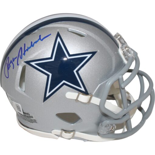 Roger Staubach Autograhed/Signed Dallas Cowboys Mini Helmet Beckett