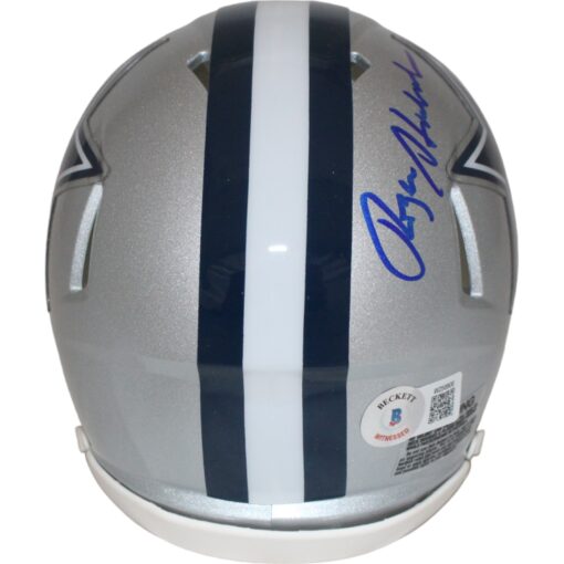 Roger Staubach Autograhed/Signed Dallas Cowboys Mini Helmet Beckett