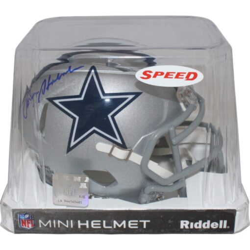 Roger Staubach Autograhed/Signed Dallas Cowboys Mini Helmet Beckett