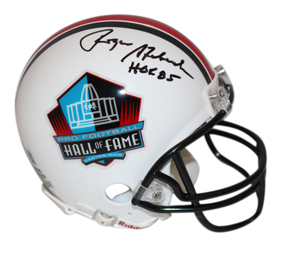 Roger Staubach Autographed Hall Of Fame VSR4 Mini Helmet HOF Beckett