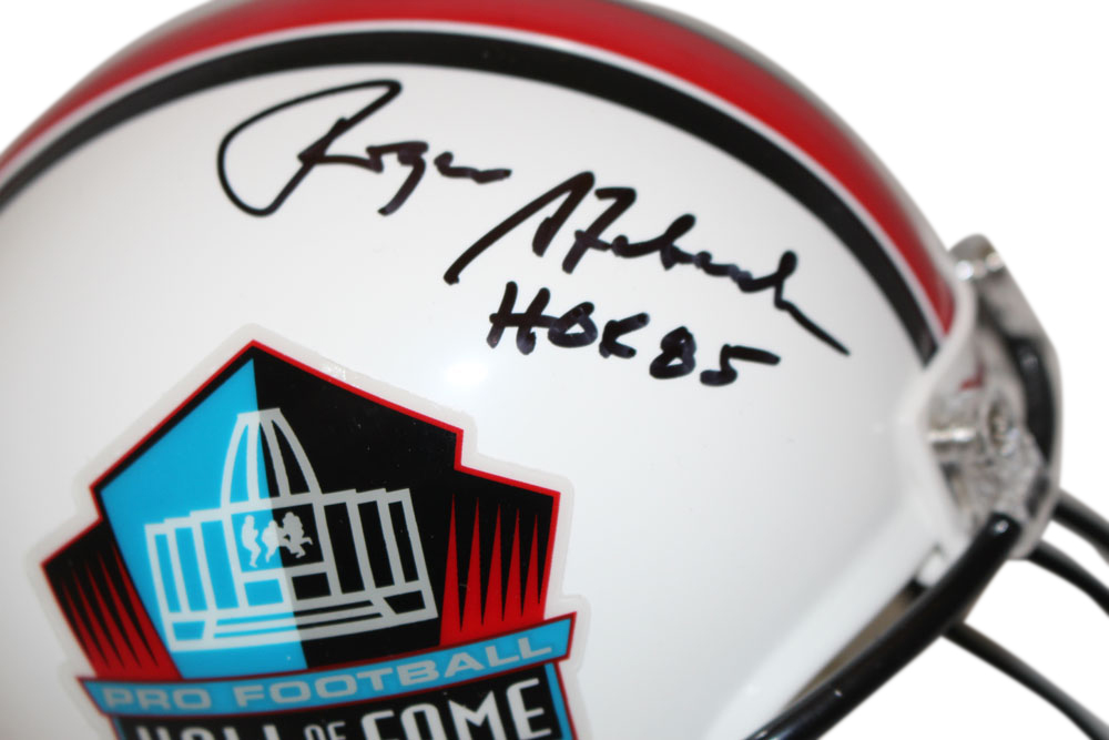 Roger Staubach Autographed Hall Of Fame VSR4 Mini Helmet HOF Beckett