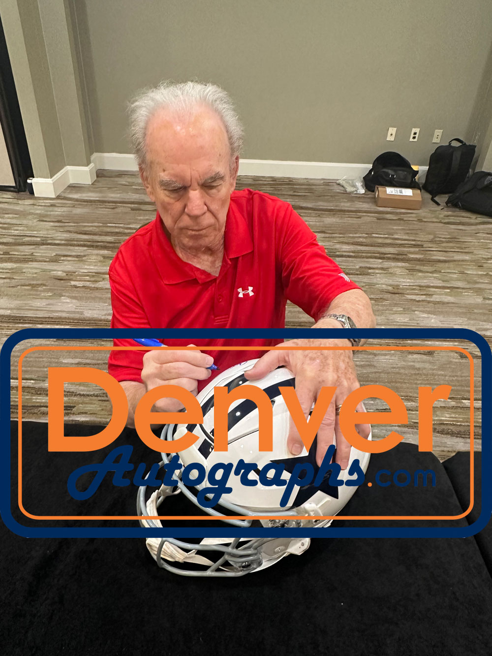 Roger Staubach Autographed Dallas Cowboys SpeedFlex TB Helmet Beckett WIT 52782 5 Roger Staubach Autographed Dallas Cowboys SpeedFlex TB Helmet Beckett WIT 52782