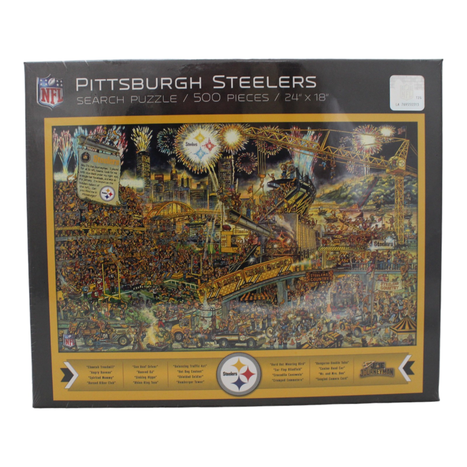 Pittsburgh Steelers 18"x24" YouTheFan 500 Piece Joe Journeyman Puzzle