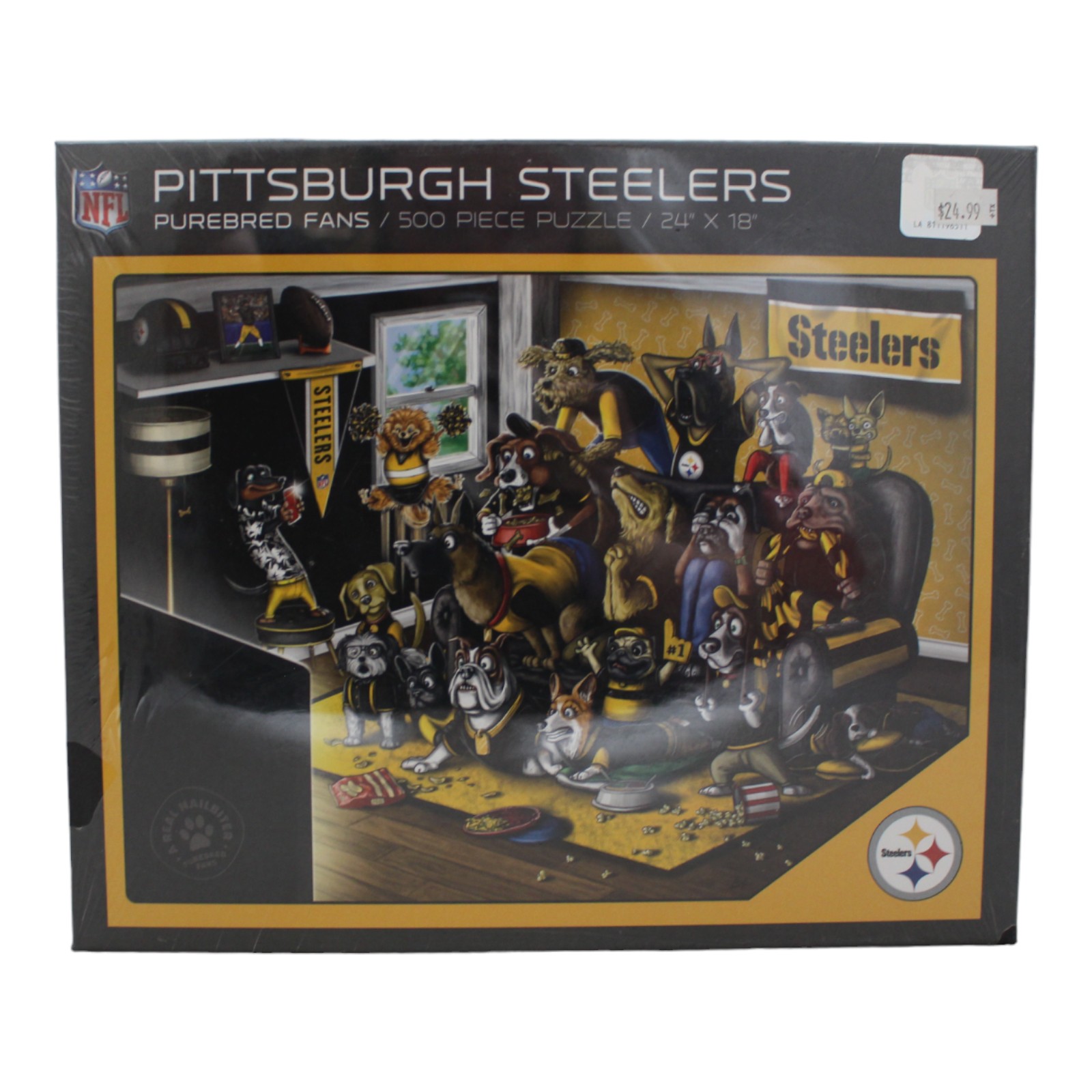 Pittsburgh Steelers 18"x24" YouTheFan 500 Piece Purebread Puzzle