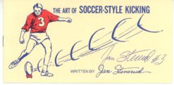 Jan Stenerud Signed Kansas City Chiefs Kicking Instruction Booklet Beckett 56086