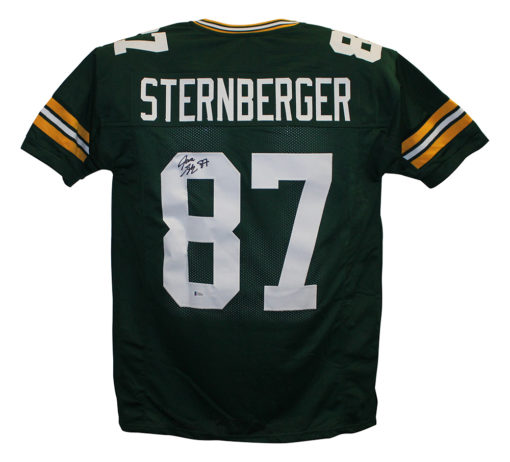 Jace Sternberger Autographed/Signed Green Bay Packers Green XL Jersey JSA 25013