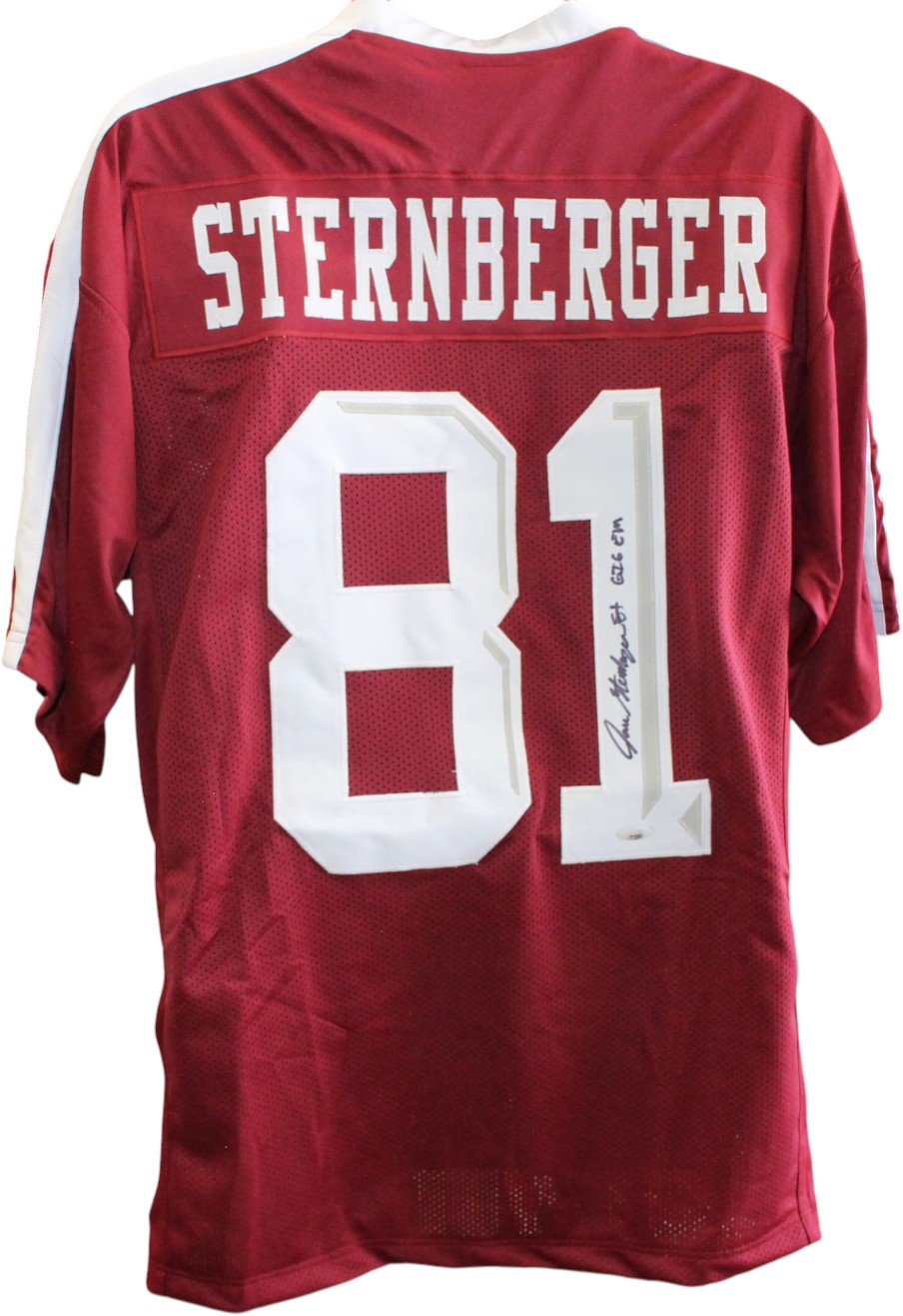 Jace Sternberger Autographed/Signed College Style Size XL Red Jersey TRI 59364