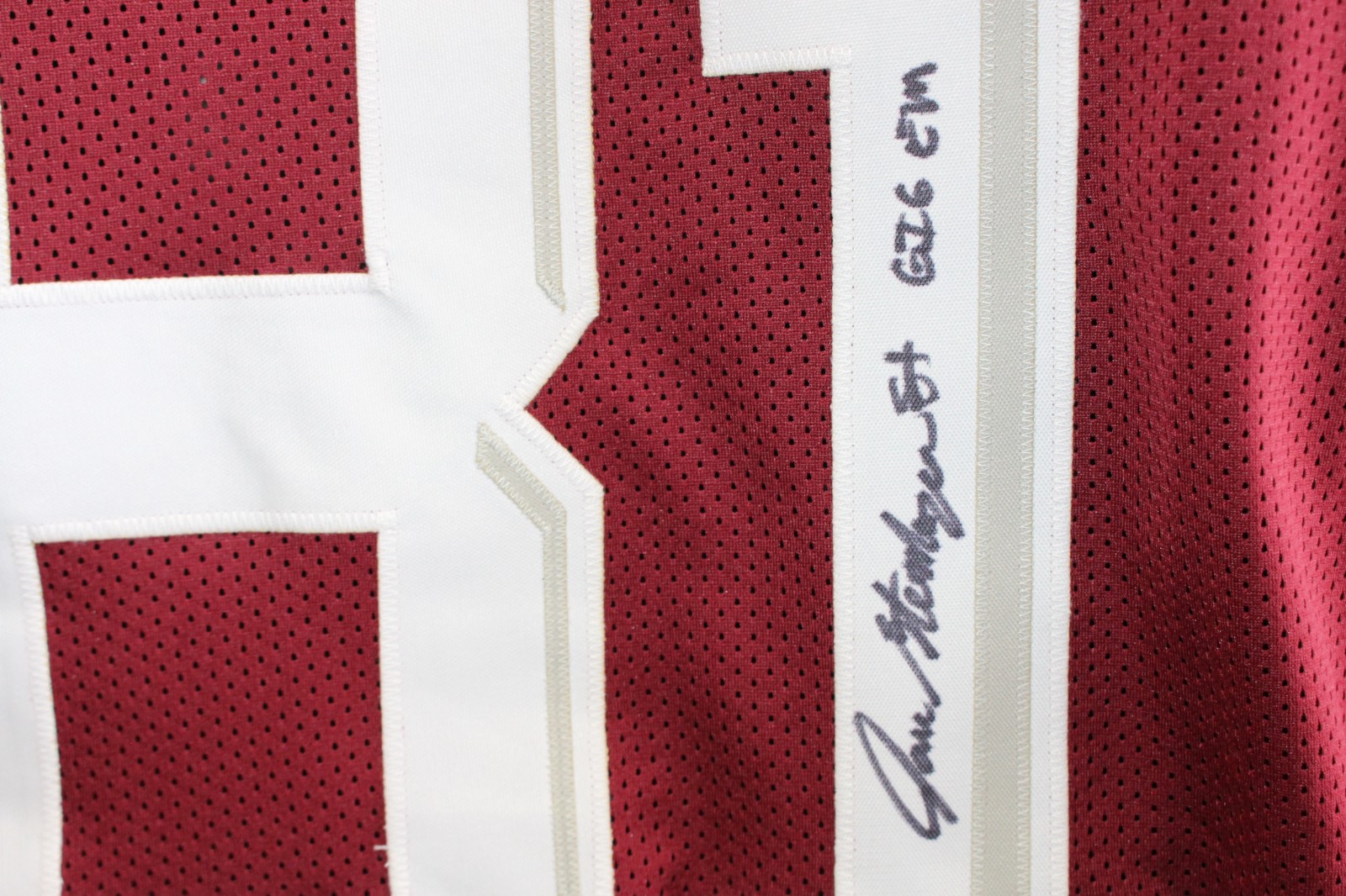 Jace Sternberger Autographed/Signed College Style Size XL Red Jersey TRI 59364