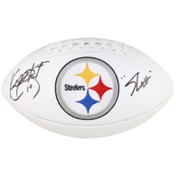 Kordell Stewart Signed Pittsburgh Steelers Logo Football Slash Beckett 52789