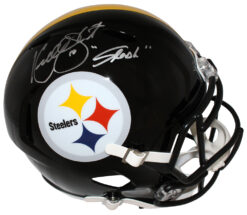 Kordell Stewart Autographed Pittsburgh Steelers F/S Helmet Insc. Beckett