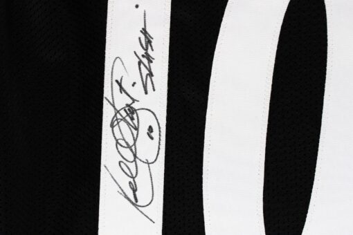 Kordell Stewart Autographed/Signed Pro Style XL Black Jersey Slash Beckett 52786