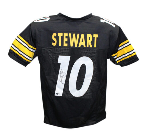 Kordell Stewart Autographed/Signed Pro Style Black Jersey Beckett