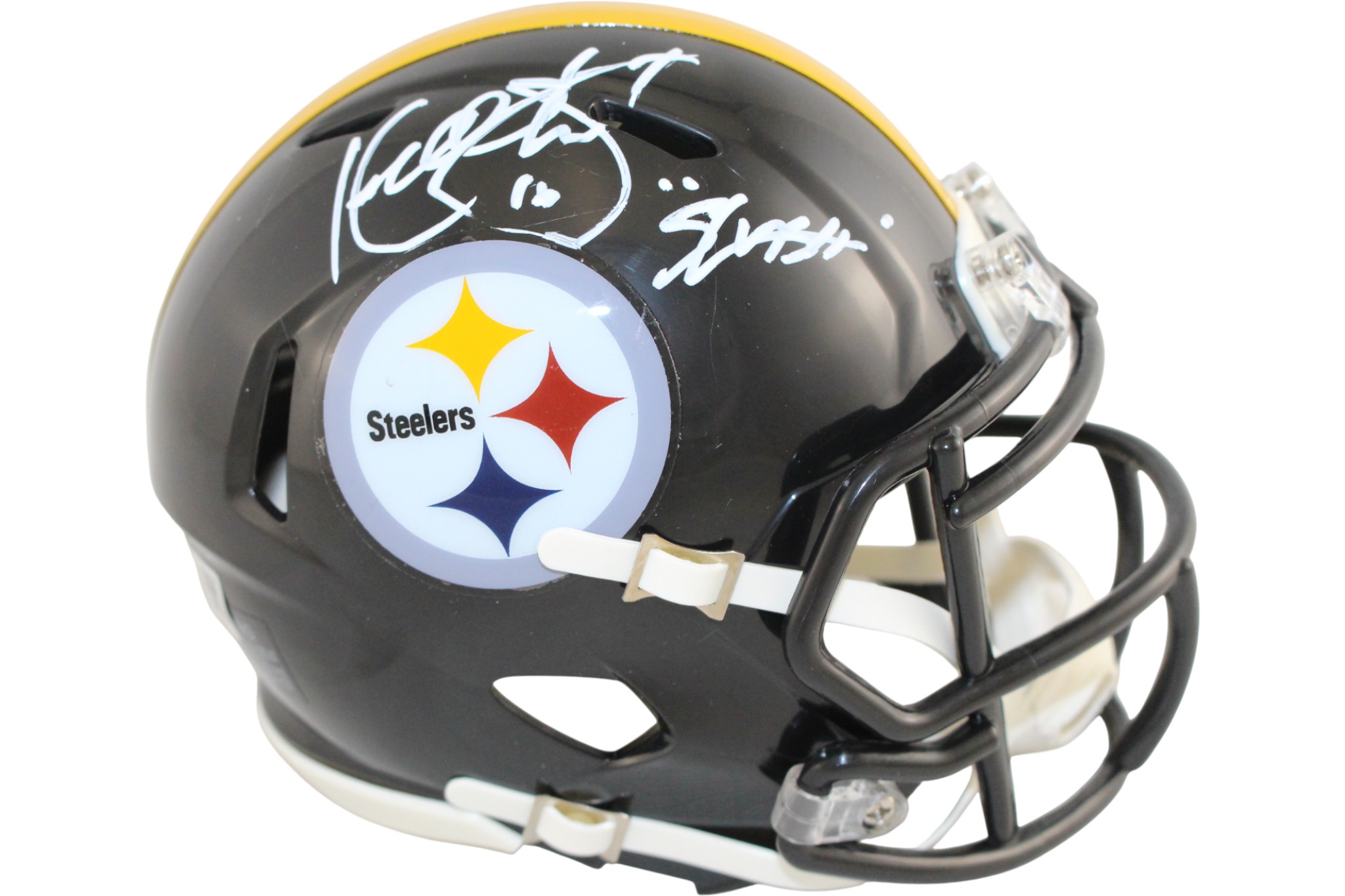 Kordell Stewart Autographed Pittsburgh Steelers Mini Helmet Slash Beckett 52794