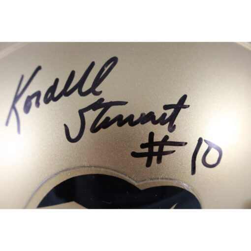 Rashaan Salaam Kordell Stewart Signed Colorado Buffaloes Mini Helmet BAS 52865