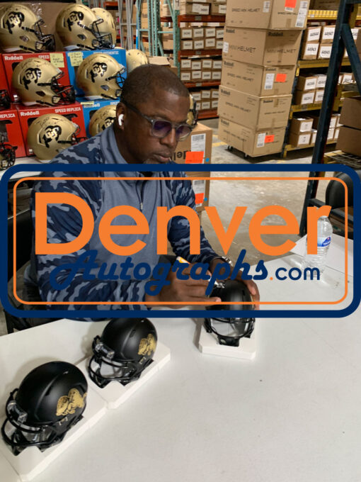 Kordell Stewart Autographed Colorado Buffaloes Mini Helmet Chrome Beckett 52828