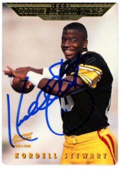 Kordell Stewart Signed 95 Action Packed Rookies Stars #88 Card Beckett 52815