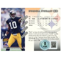 Kordell Stewart Autographed 97 Donruss #15 Trading Card Beckett Witness 52818