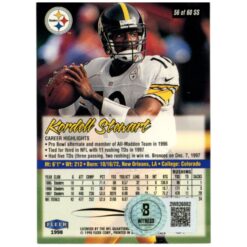 Kordell Stewart Autographed 98 Fleer Ultra #56 Trading Card Beckett WIT 52827