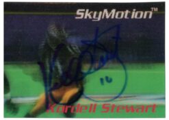 Kordell Stewart Autographed 96 Skybox Skymotion Trading Card Beckett W 52806