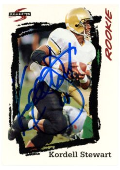 Kordell Stewart Autographed 95 Score #264 Trading Card Beckett Witness 52807