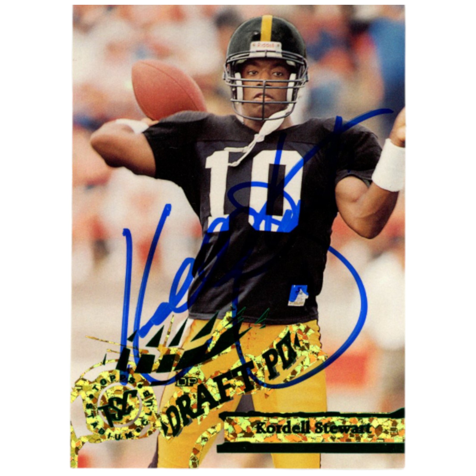 Kordell Stewart Autographed 95 Stadium Club #D436 Trading Card Beckett 52821